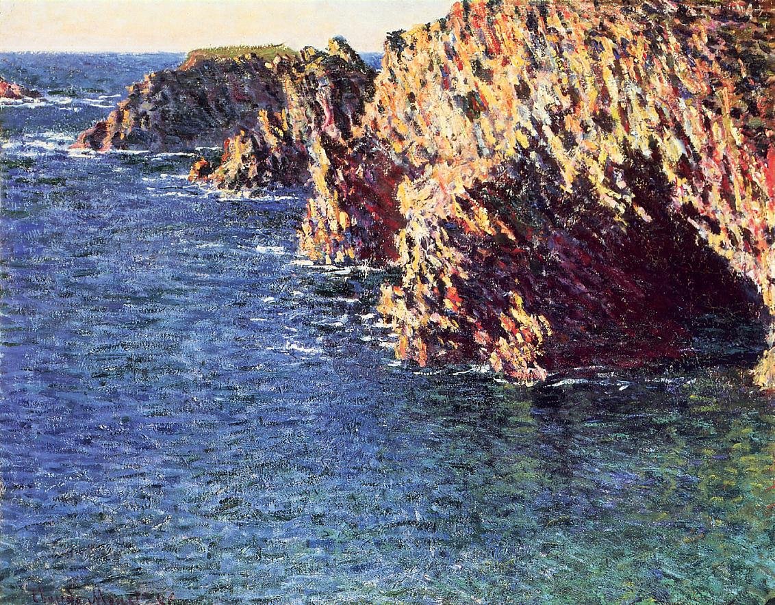 Jaskinia Port-Domois autorstwa Claude Monet