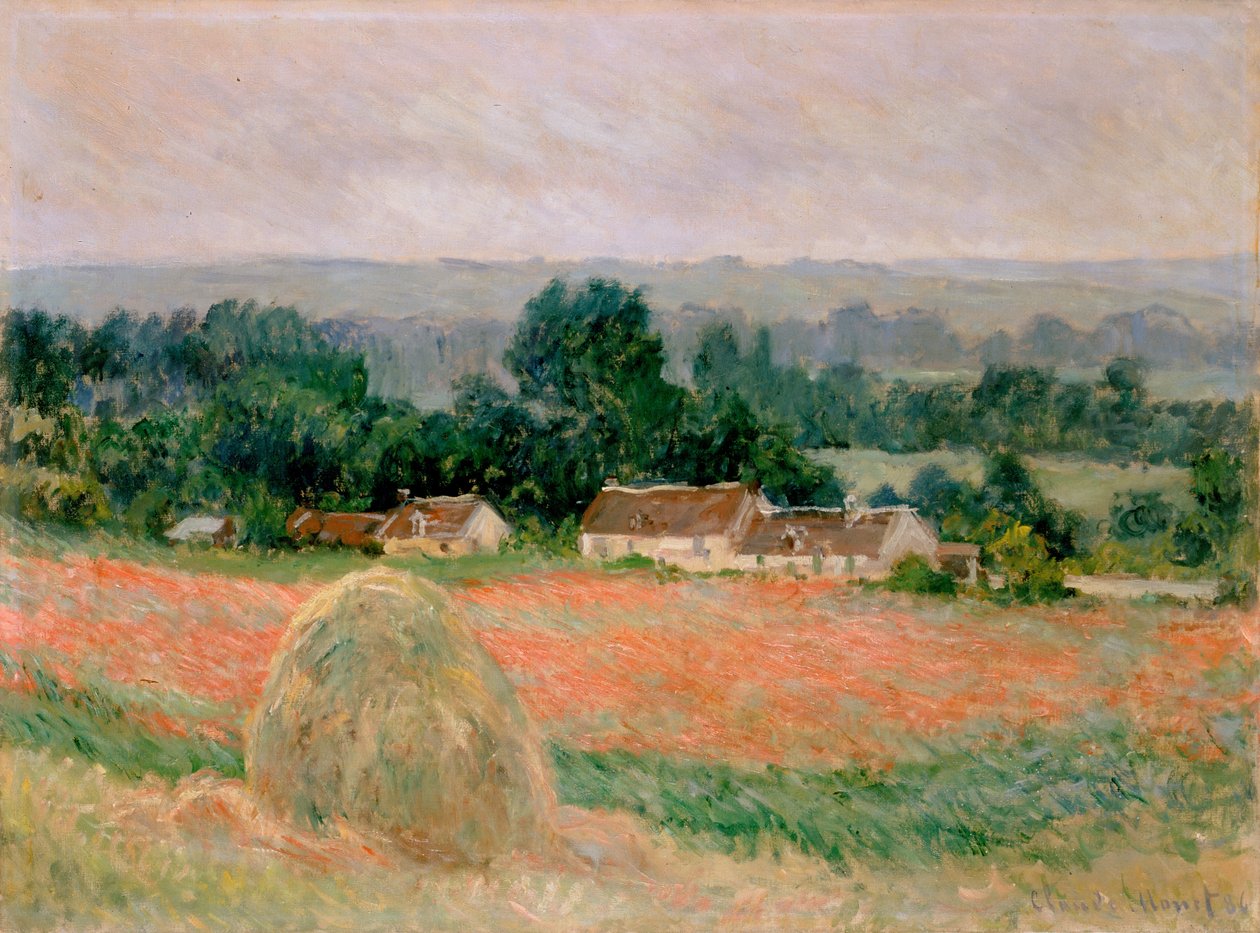 Stóg siana w Giverny autorstwa Claude Monet