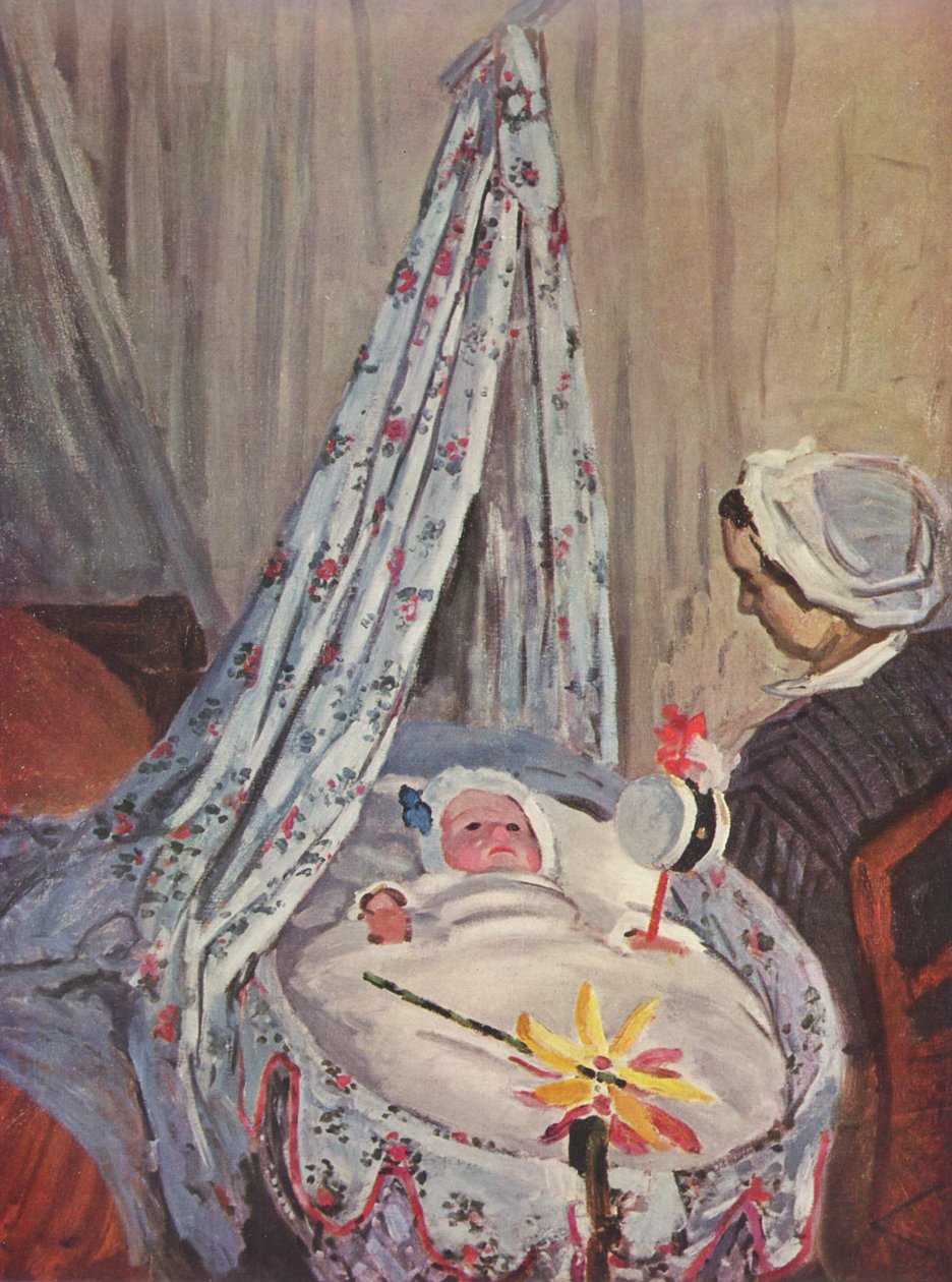 Jean Monet w swojej kołysce autorstwa Claude Monet