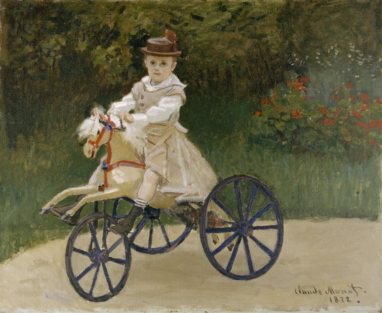 Jean Monet na swoim koniu hobby autorstwa Claude Monet