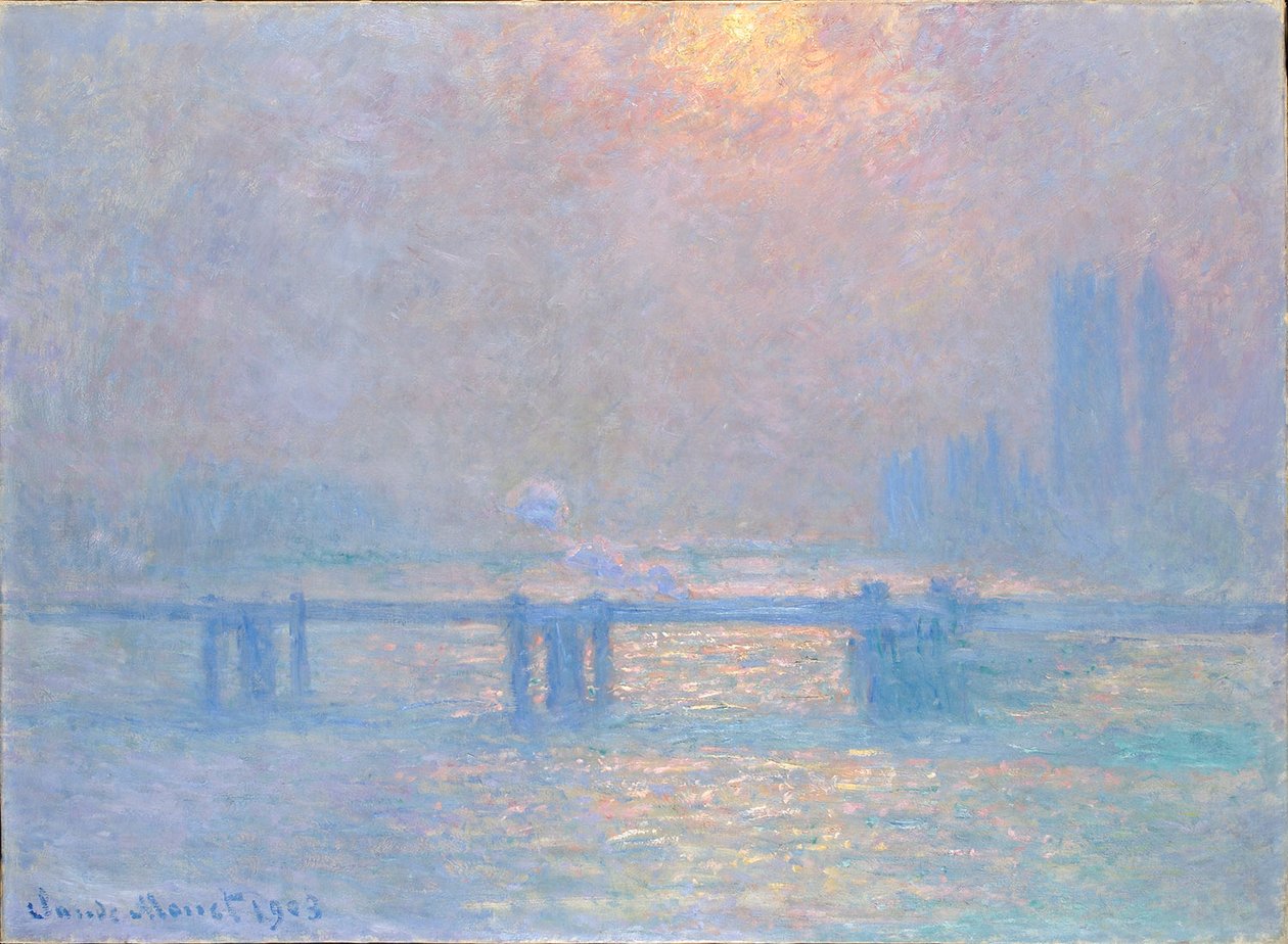 Tamiza w Charing-Cross autorstwa Claude Monet