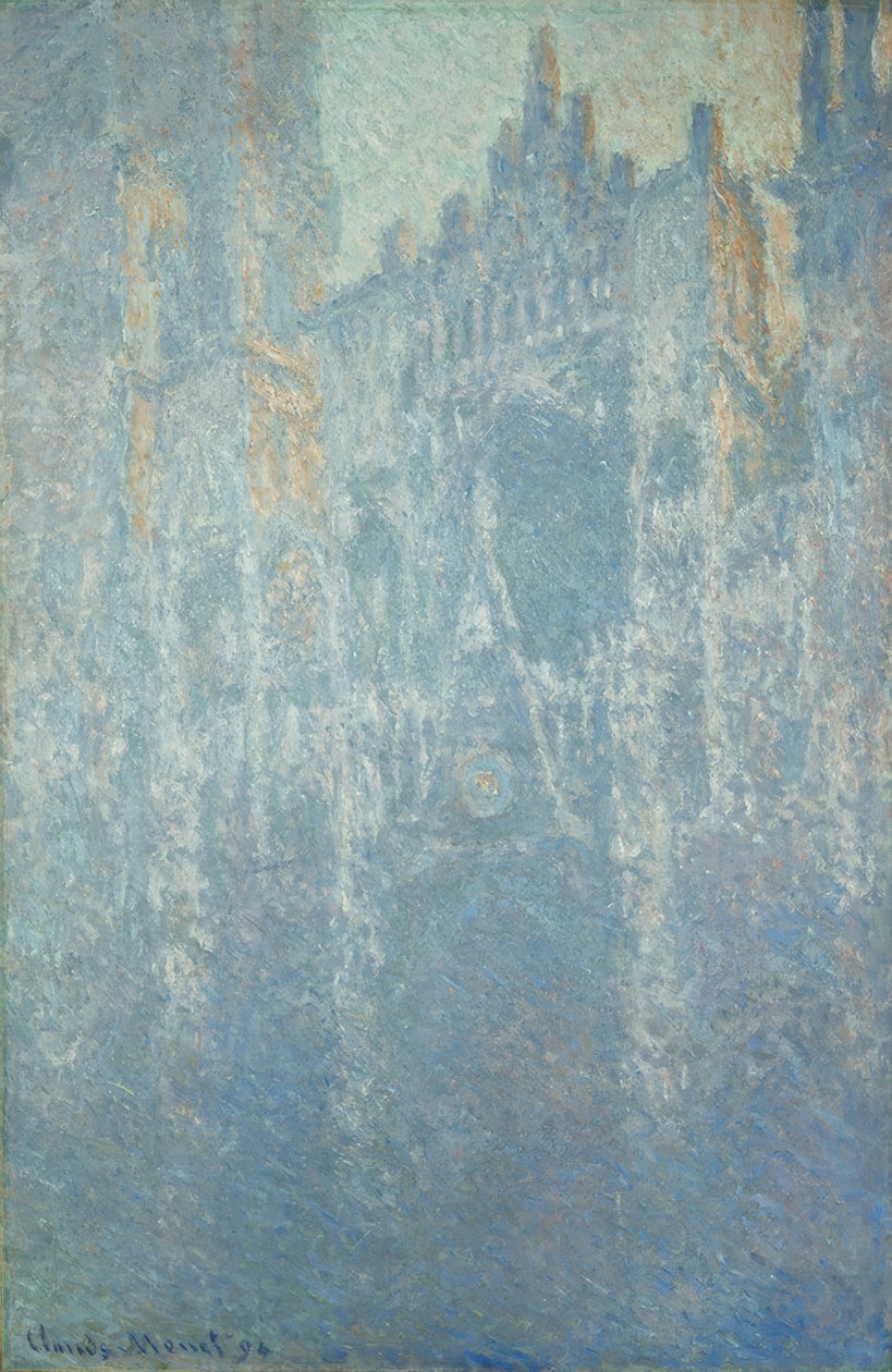 Katedra w Rouen, portal, poranna mgła autorstwa Claude Monet