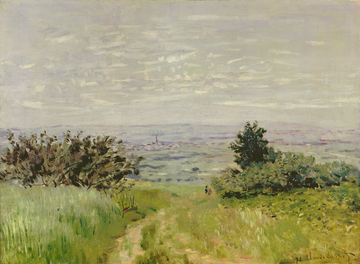 Krajobraz, pełny widok Argenteuil (wzgórza Sannois), 1872 autorstwa Claude Monet