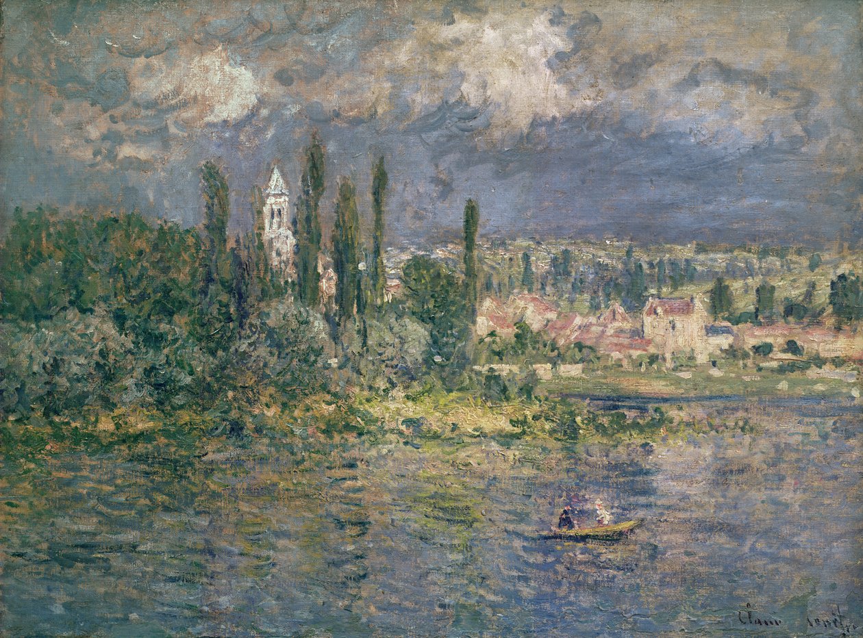 Krajobraz z burzą, Vetheuil, 1880 autorstwa Claude Monet