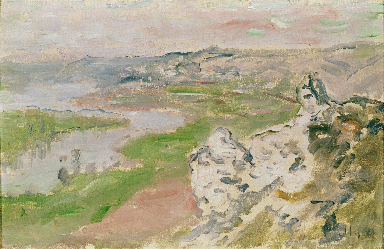 Le Cirque des Céteaux, Sekwana oglądana z wysokości Chantemerle, 1881 autorstwa Claude Monet