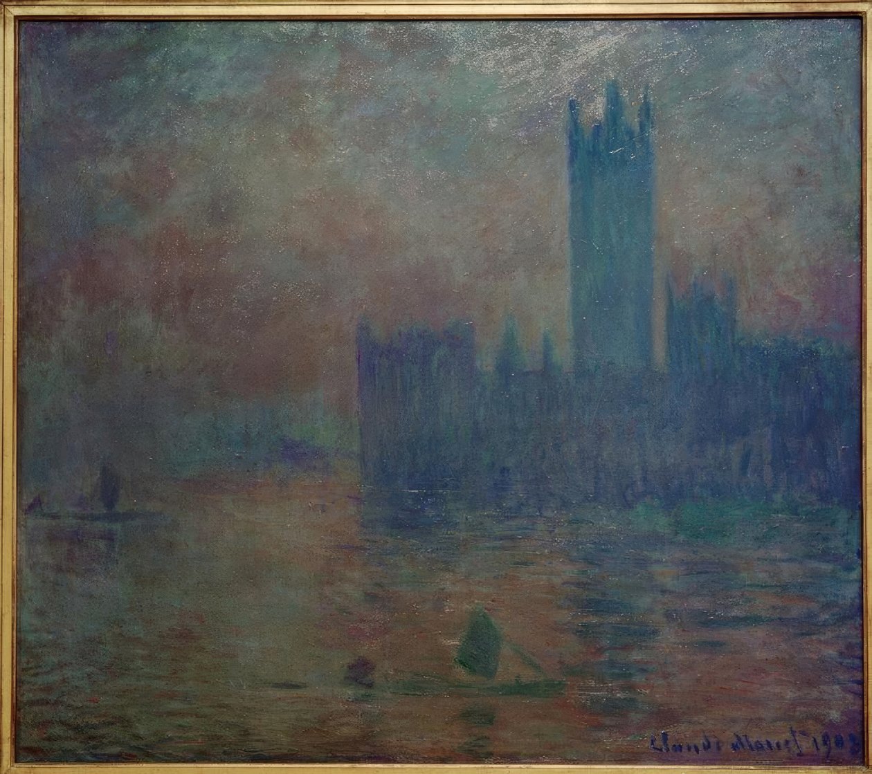 Parlament, efekt mgły autorstwa Claude Monet
