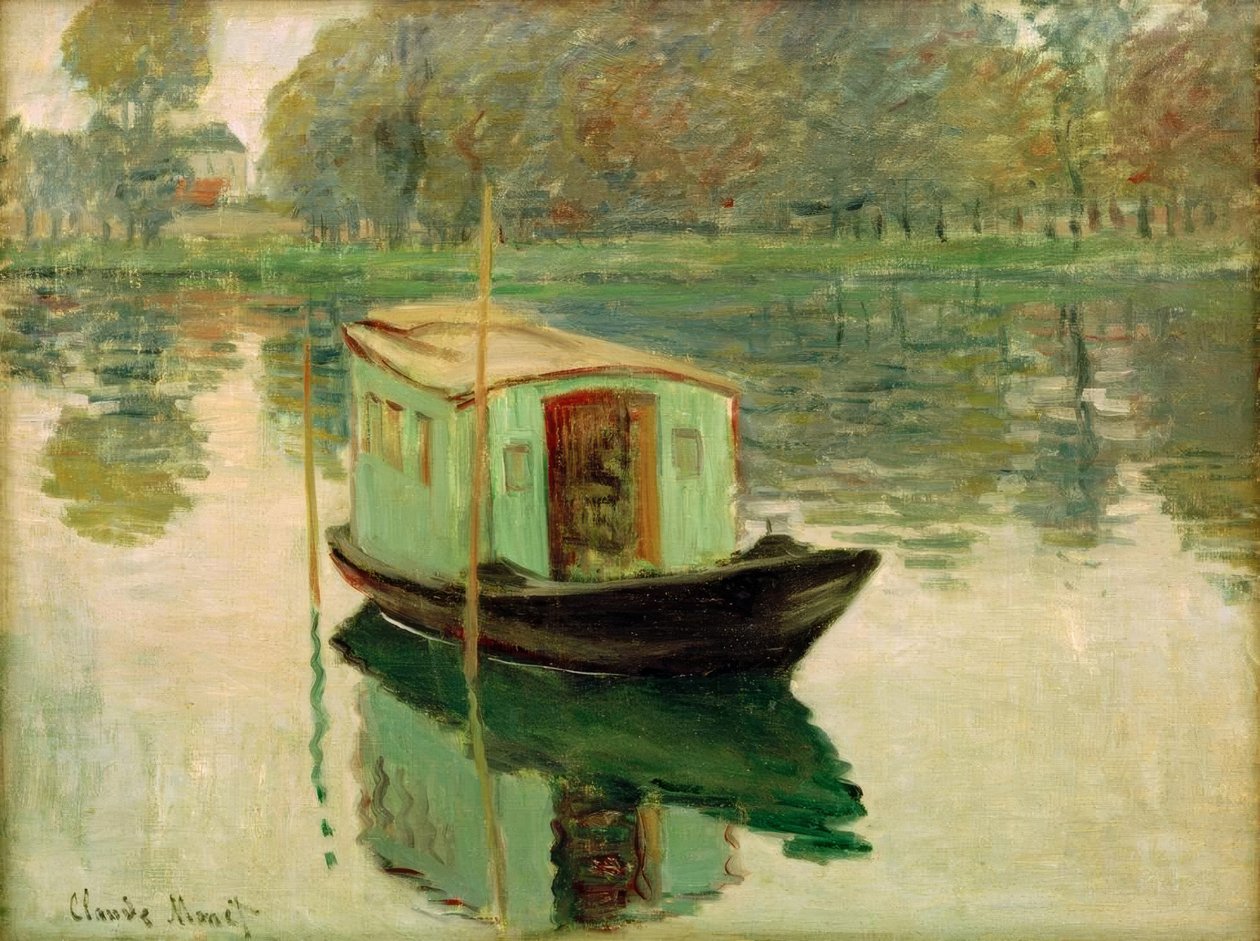Łódź warsztatowa autorstwa Claude Monet