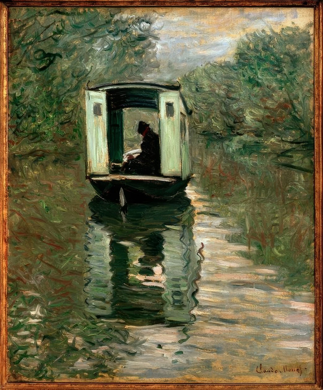 Łódź warsztatowa autorstwa Claude Monet