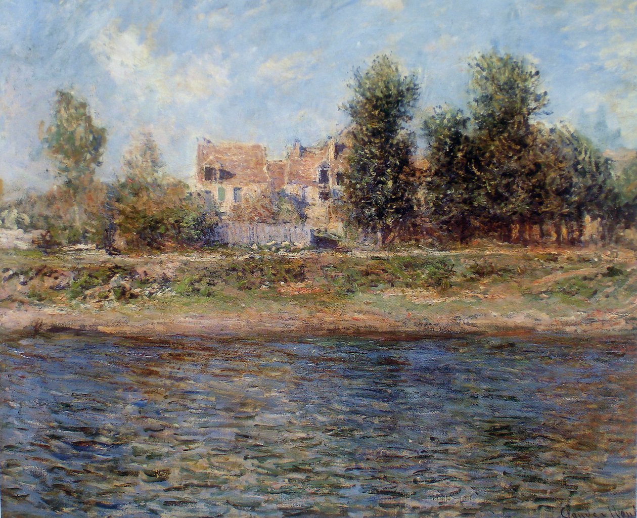 Brzeg Sekwany autorstwa Claude Monet