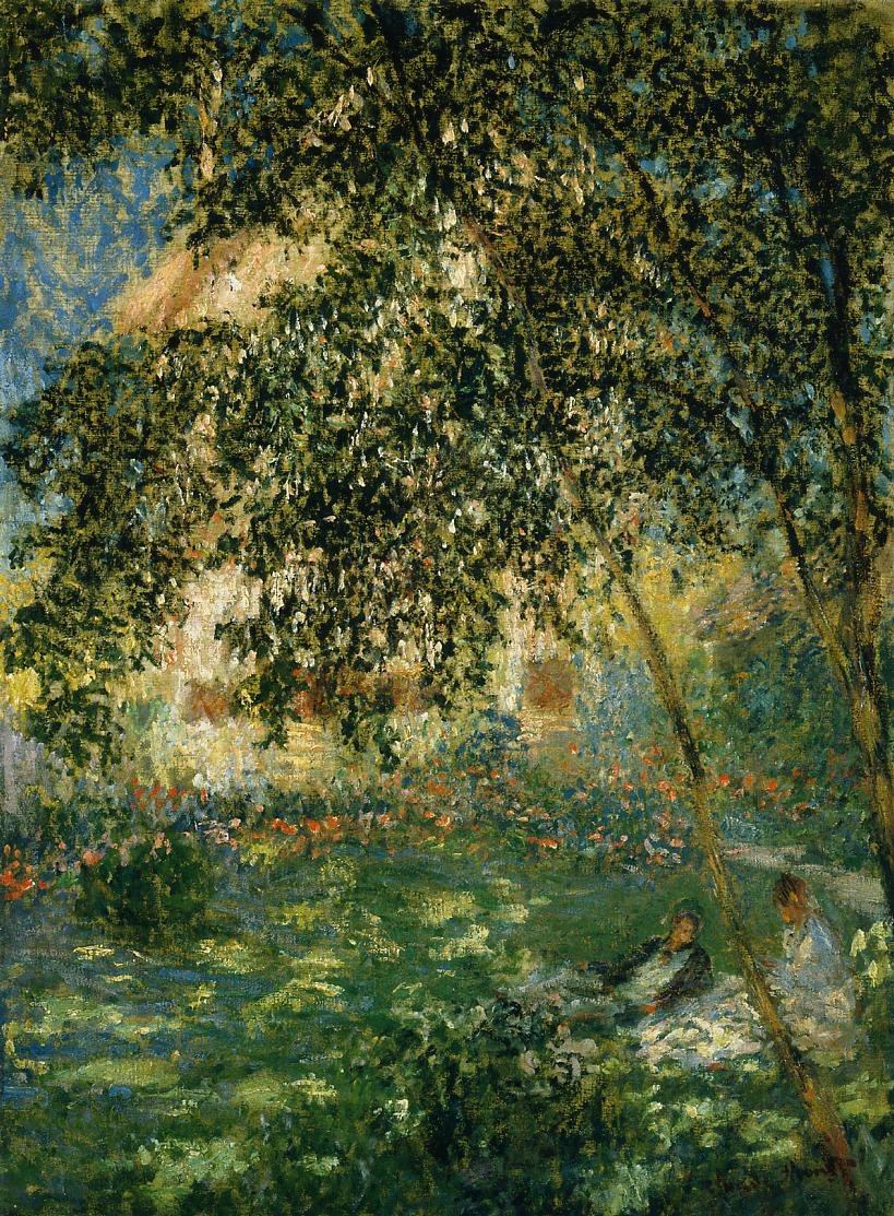 Odpocznij w ogrodzie, Argenteuil autorstwa Claude Monet