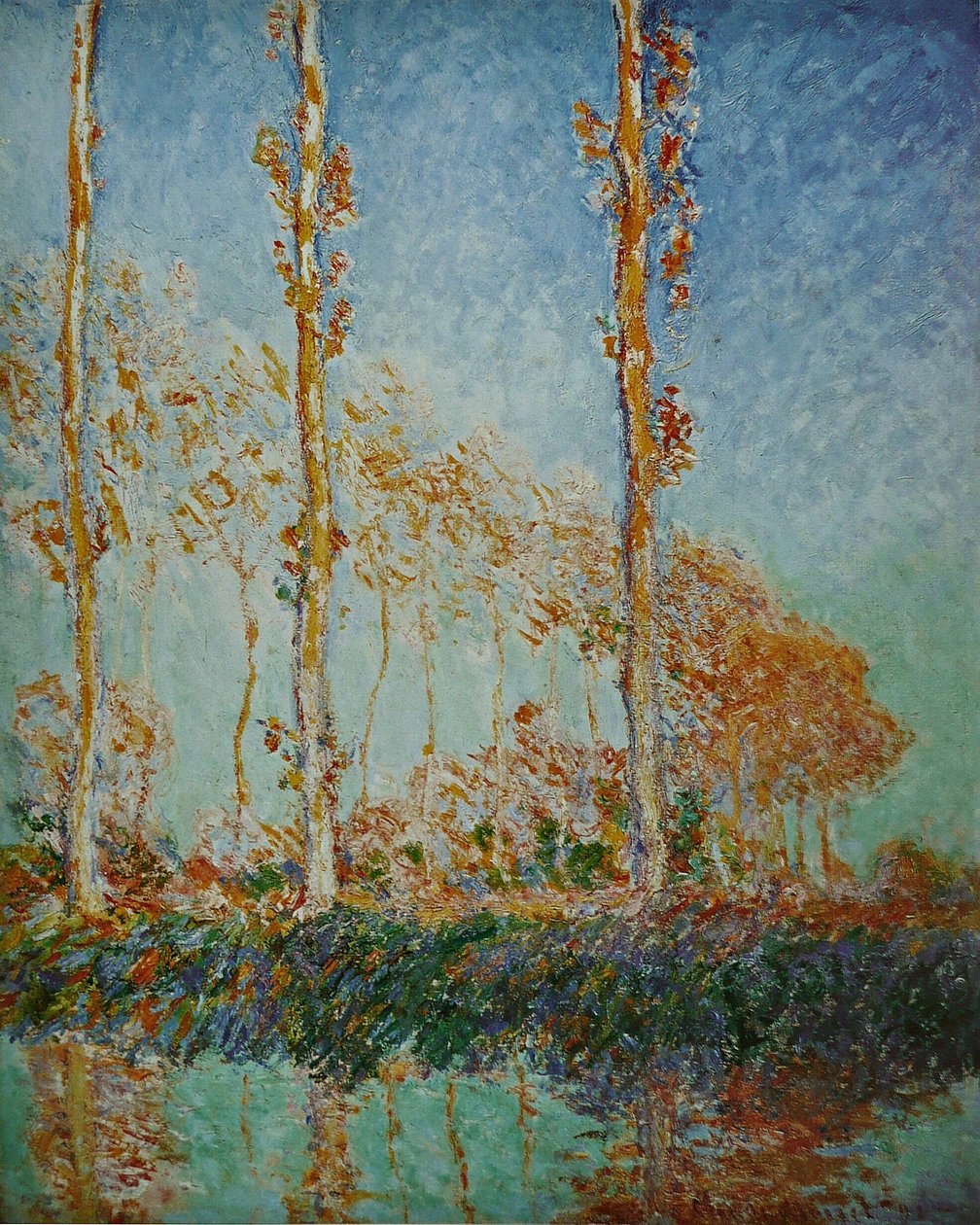 Topole autorstwa Claude Monet