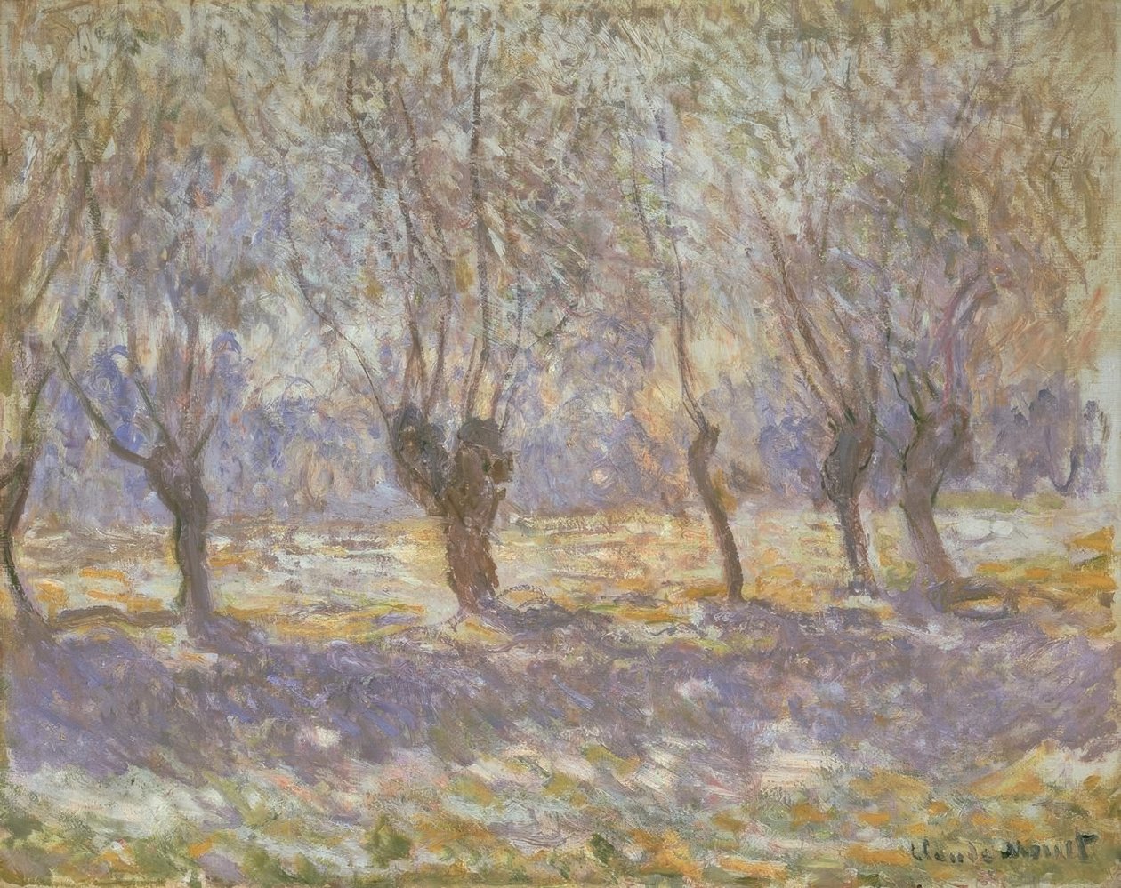 Les Saules, Giverny autorstwa Claude Monet