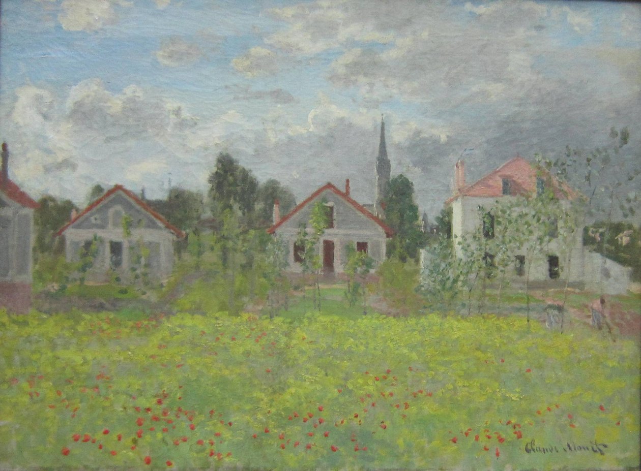 Domy w Argenteuil autorstwa Claude Monet