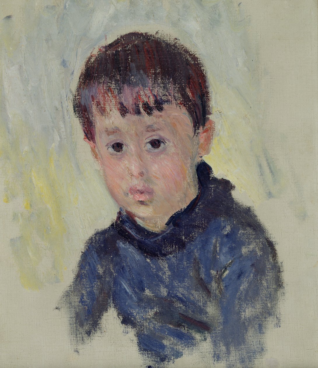 Michel Monet (1878-1966) w niebieskim swetrze, 1883 autorstwa Claude Monet