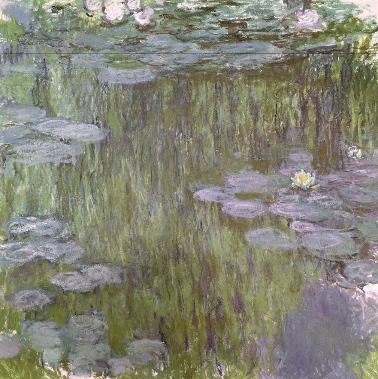 Nympheas w Giverny, 1918 autorstwa Claude Monet
