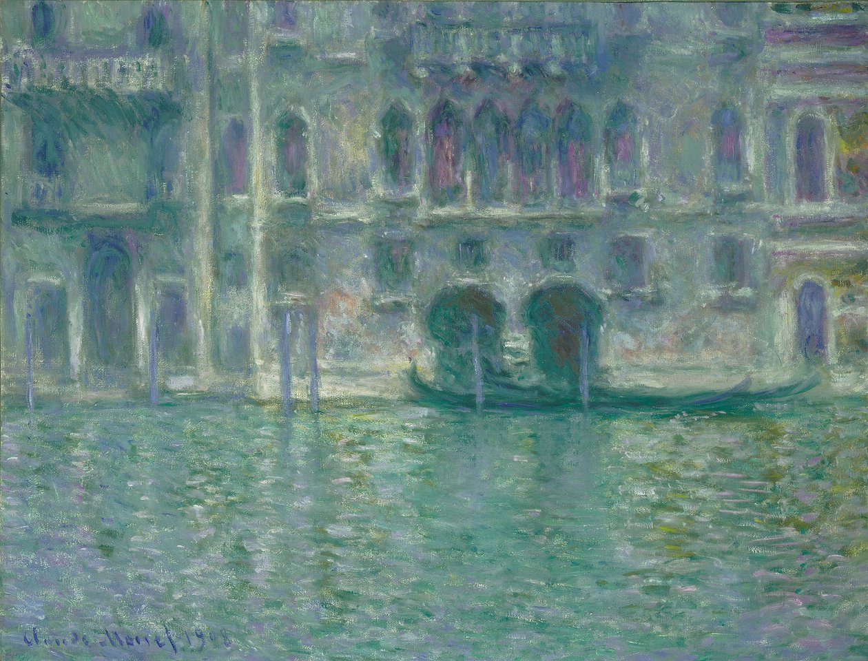 Palazzo da Mula, Wenecja, 1908 autorstwa Claude Monet