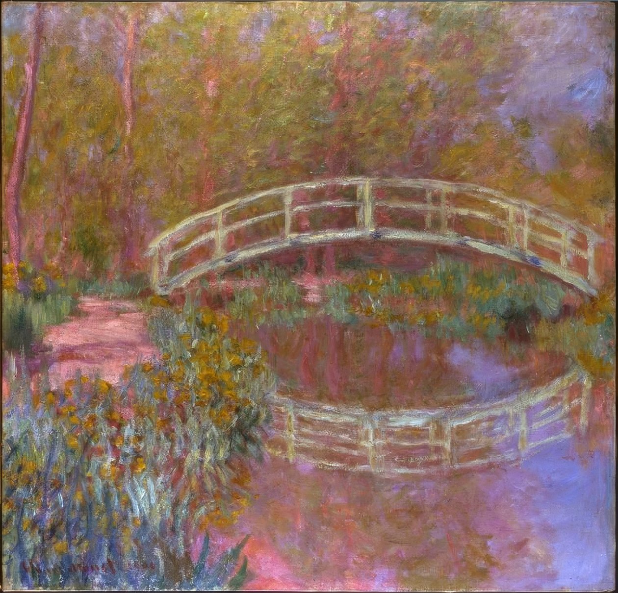 Most w ogrodzie Moneta autorstwa Claude Monet