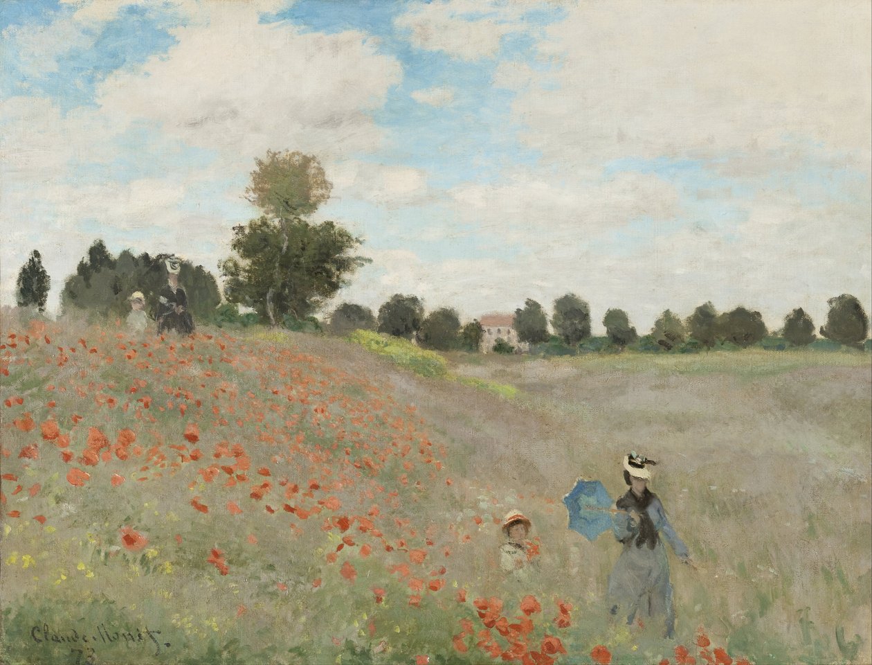 Pole maków autorstwa Claude Monet