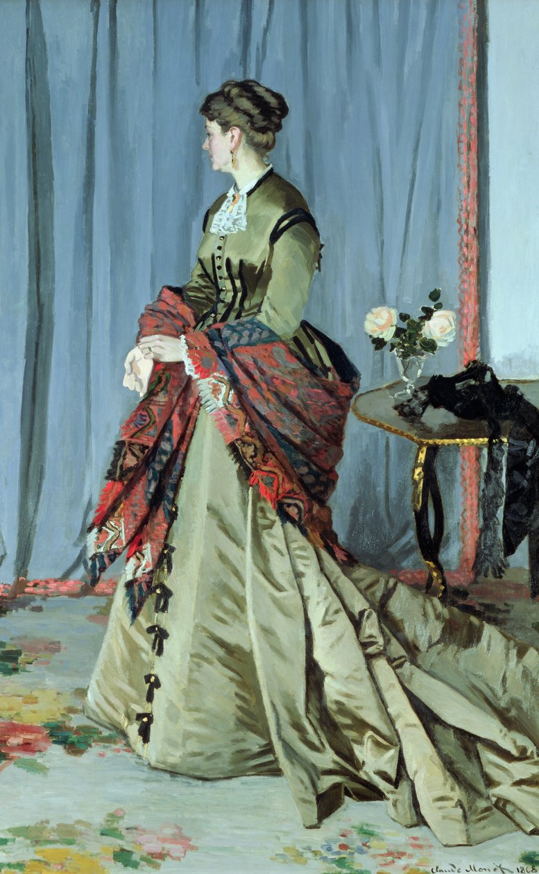 Portret Madame Louis Joachim Gaudibert, 1868 autorstwa Claude Monet