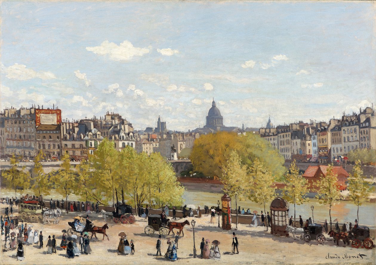 Quai du Louvre, Paryż, 1866-67 autorstwa Claude Monet