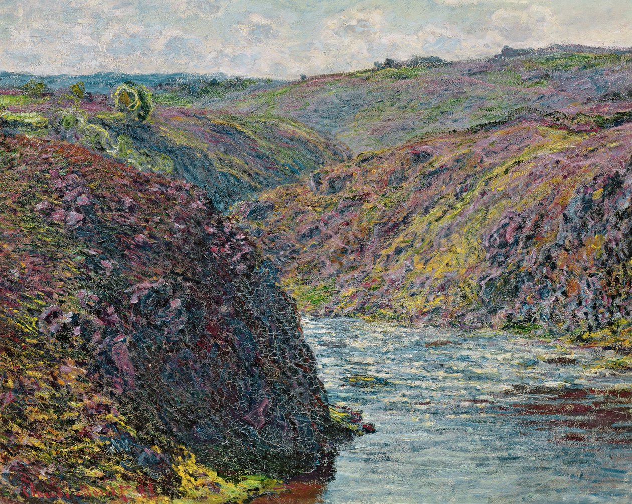 Wąwozy Creuse pod koniec dnia, 1889 autorstwa Claude Monet