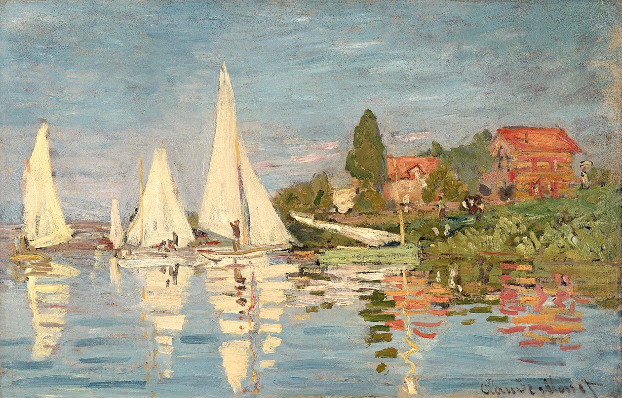 Regaty w Argenteuil, c.1872 autorstwa Claude Monet