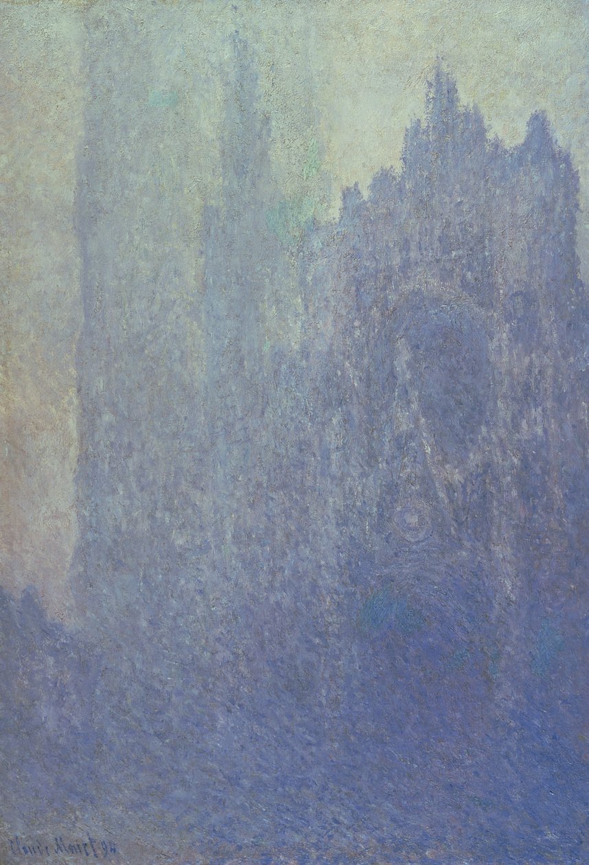 Katedra w Rouen, mglista pogoda, 1894 autorstwa Claude Monet