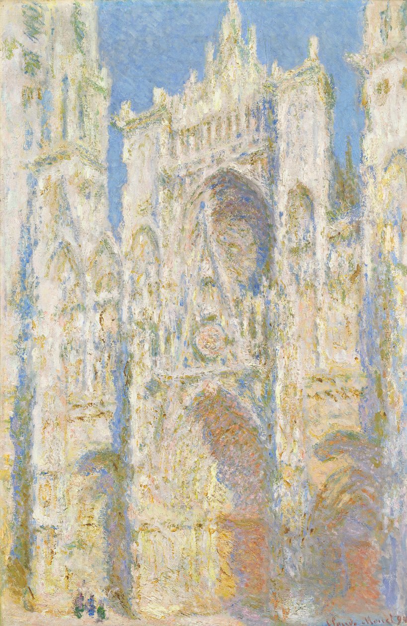 Katedra w Rouen, fasada zachodnia, światło słoneczne autorstwa Claude Monet