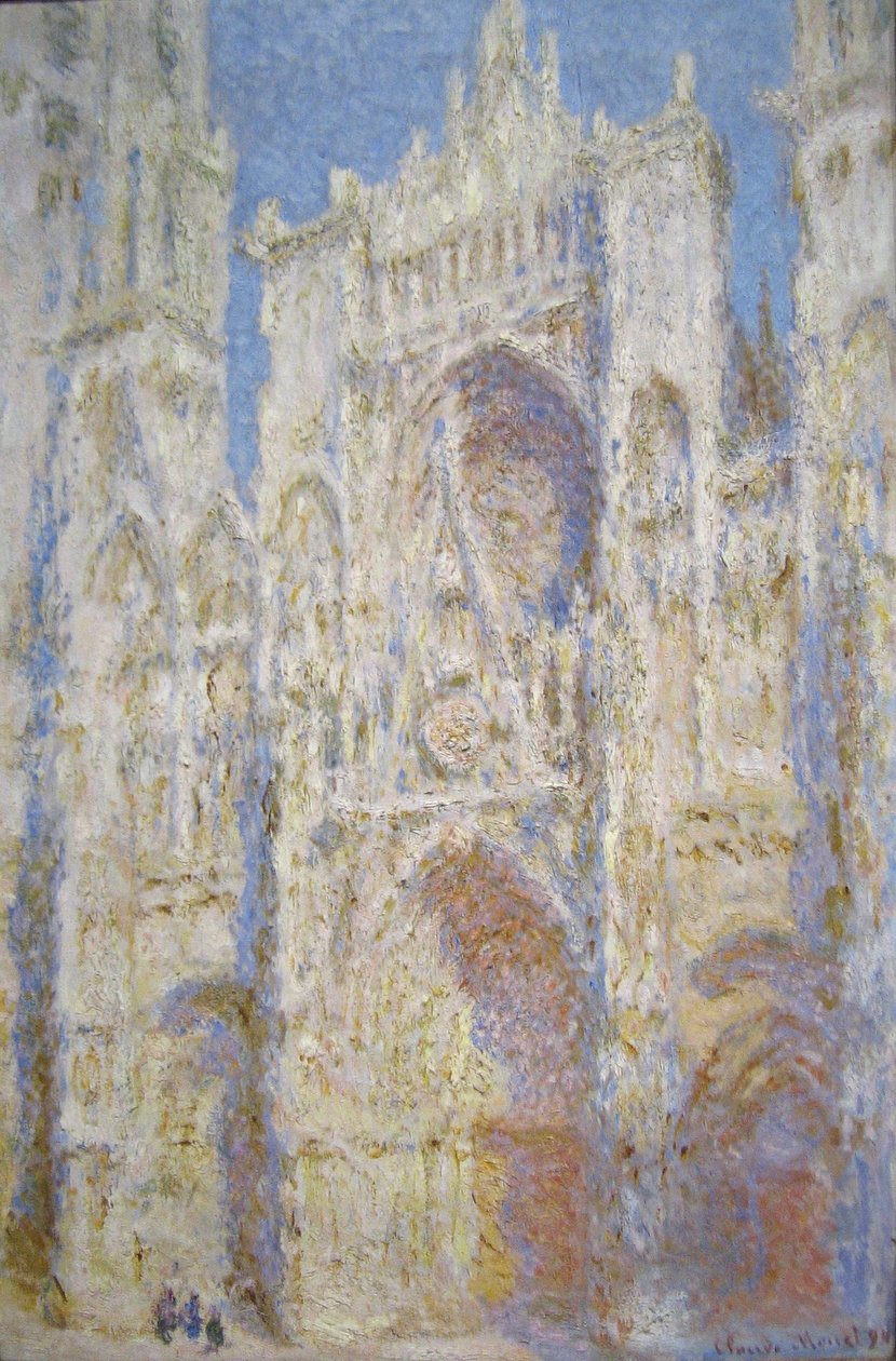 Katedra w Rouen, fasada zachodnia, światło słoneczne autorstwa Claude Monet