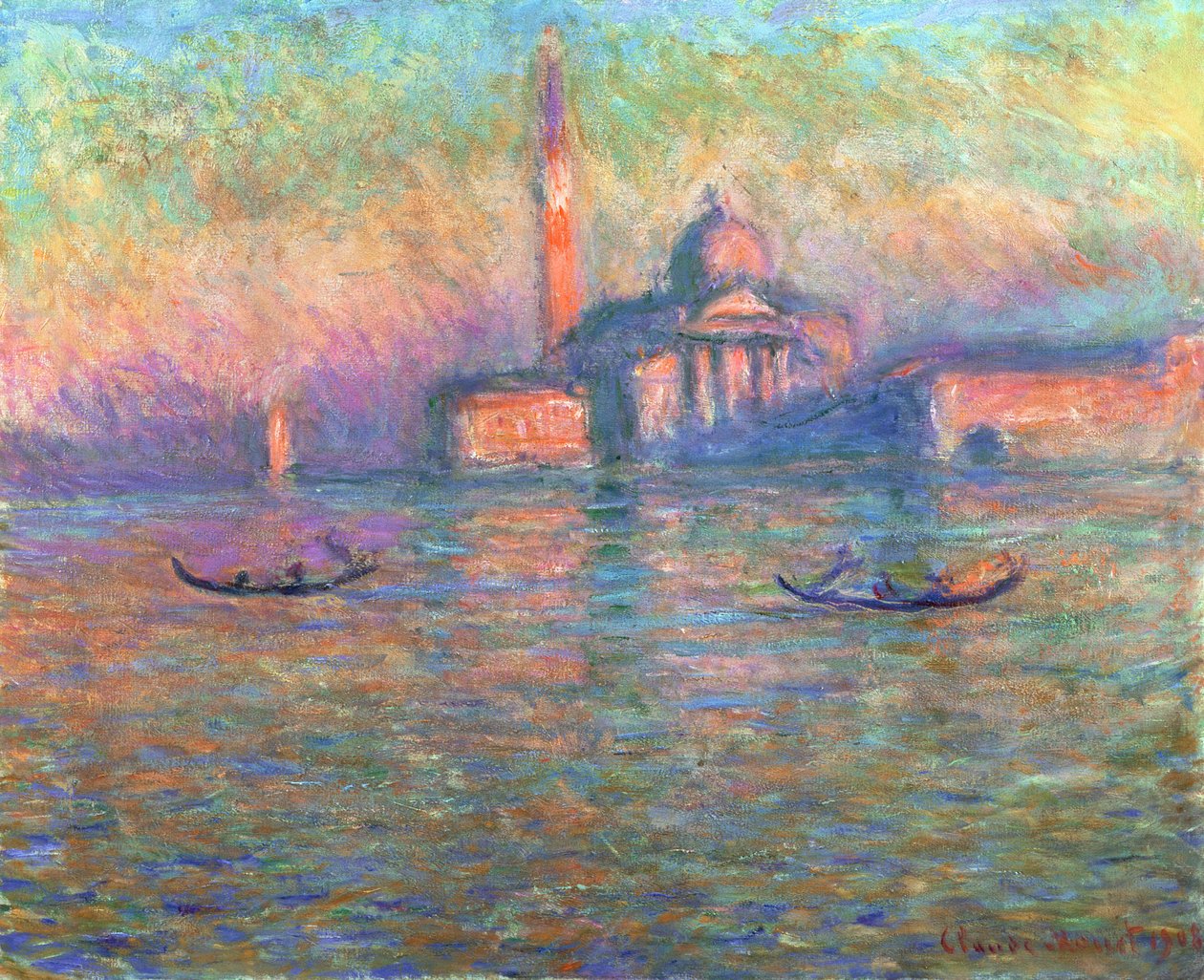 San Giorgio Maggiore, Wenecja, 1908 autorstwa Claude Monet