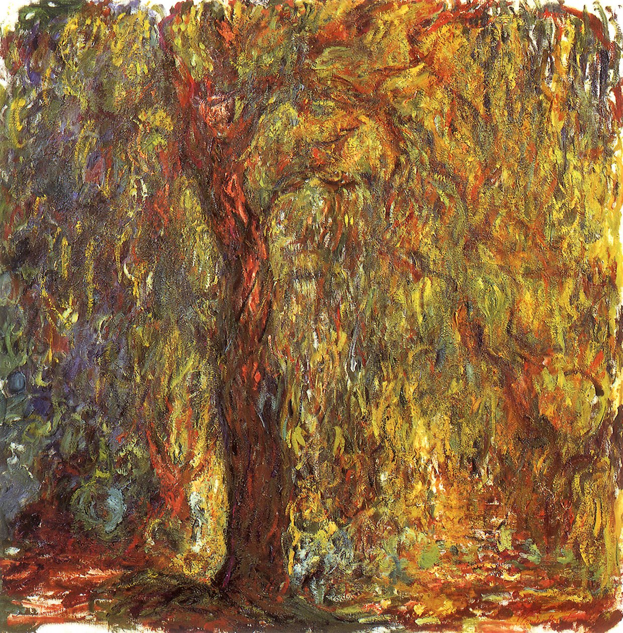 wierzba płacząca autorstwa Claude Monet