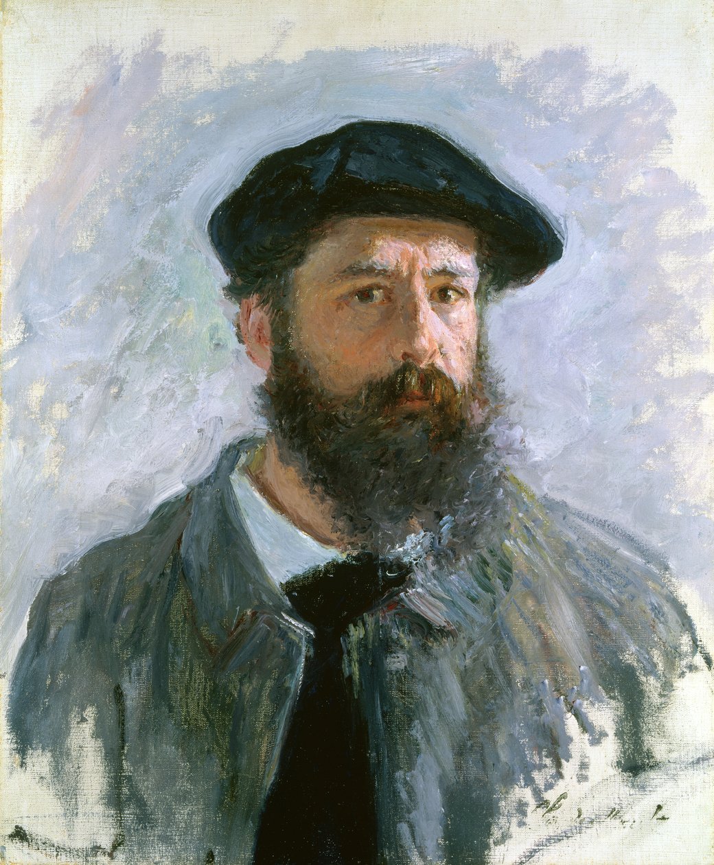 Autoportret z beretem, 1886 autorstwa Claude Monet