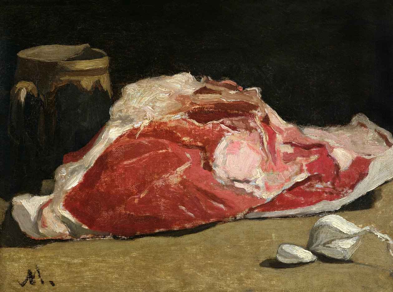 Martwa natura, połączenie mięsa, 1864 autorstwa Claude Monet