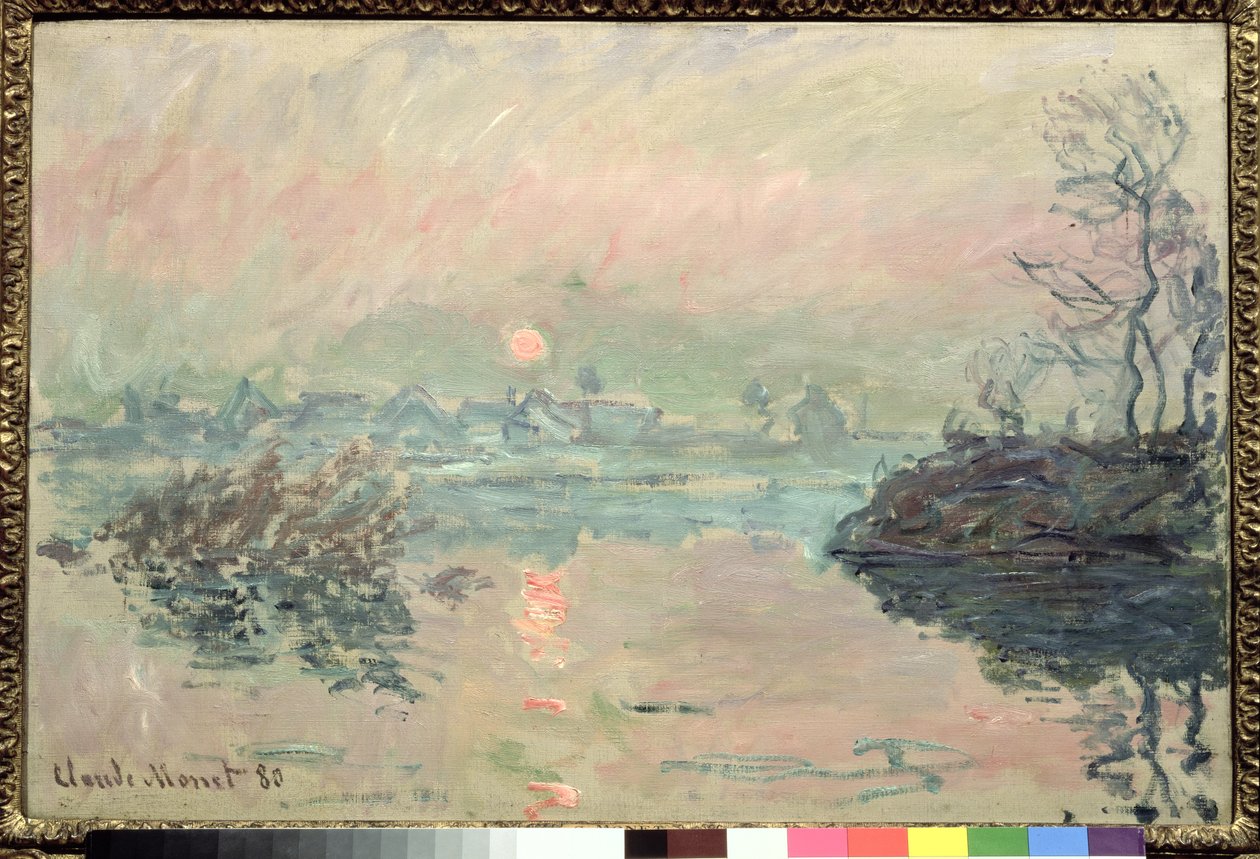 Zachód słońca, 1880 r. autorstwa Claude Monet