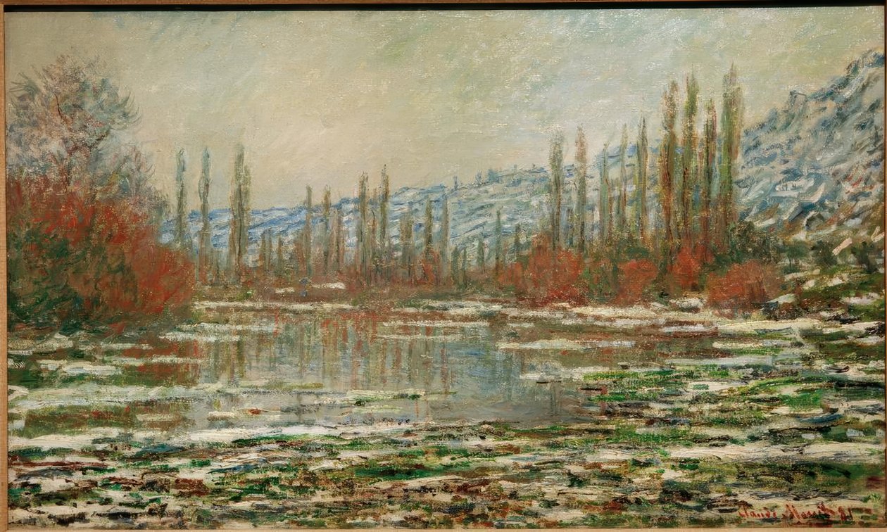 Tauwetter w Vétheuil autorstwa Claude Monet