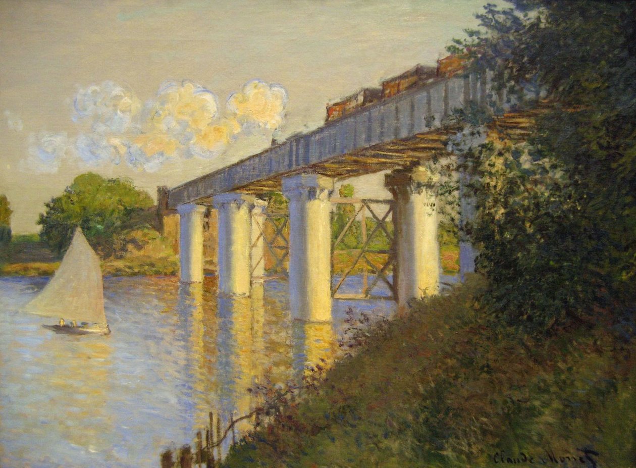 Most w Argenteuil autorstwa Claude Monet