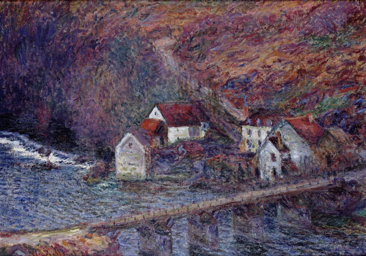 Most w Vervy, 1889 autorstwa Claude Monet