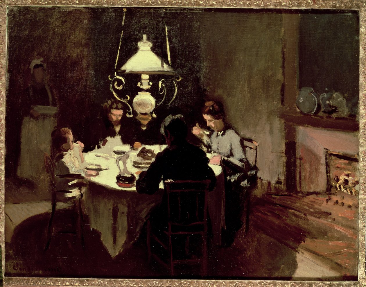 Kolacja, 1868-9 autorstwa Claude Monet