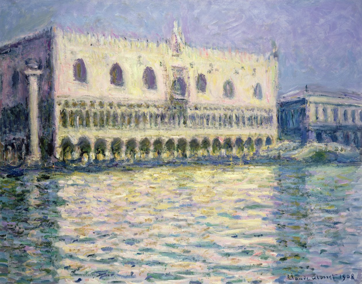 Pałac Książęcy, Wenecja, 1908 autorstwa Claude Monet
