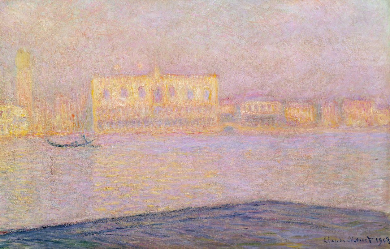 Pałac Książęcy z San Giorgio, 1908 autorstwa Claude Monet