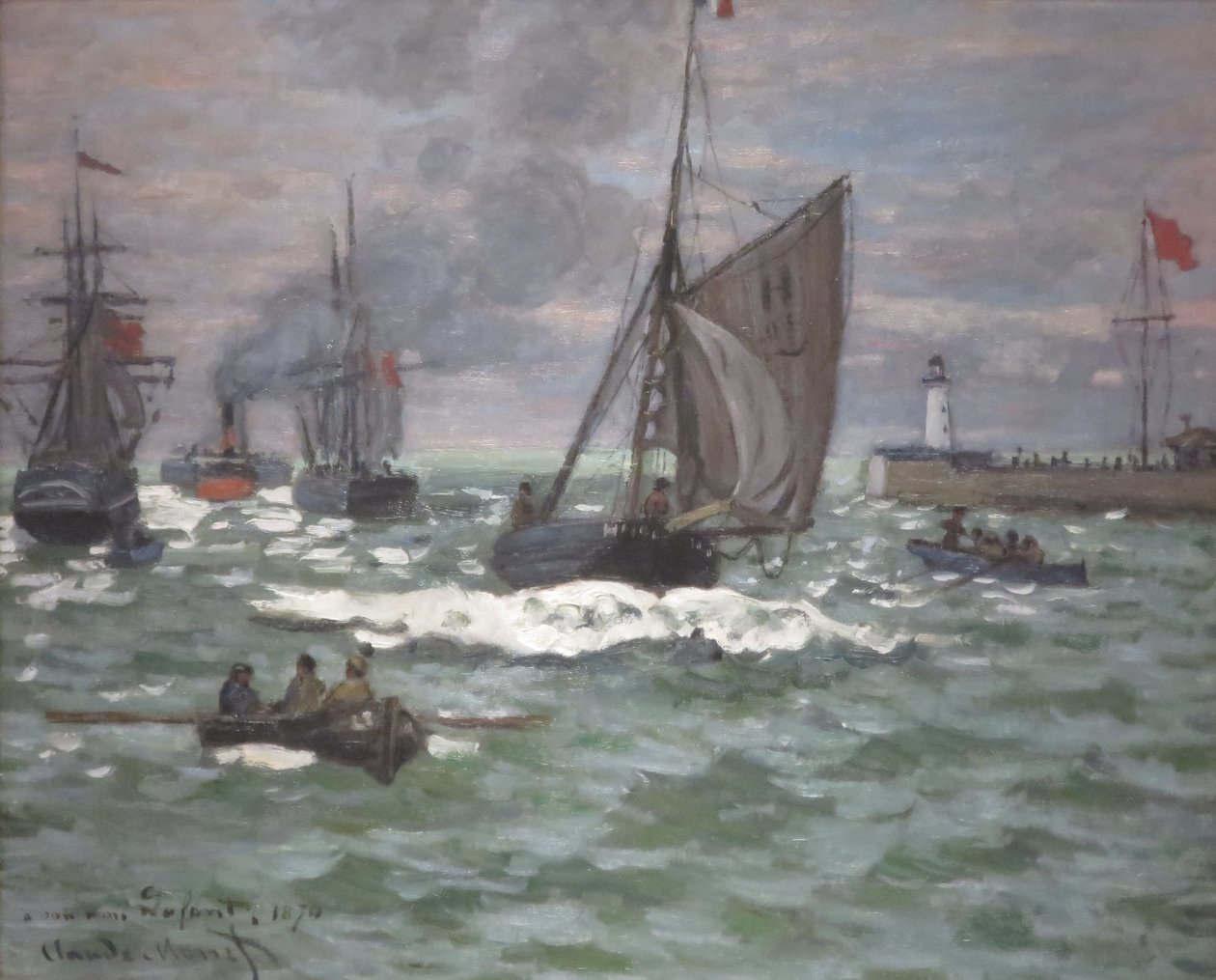 Wejście do portu Le Havre autorstwa Claude Monet