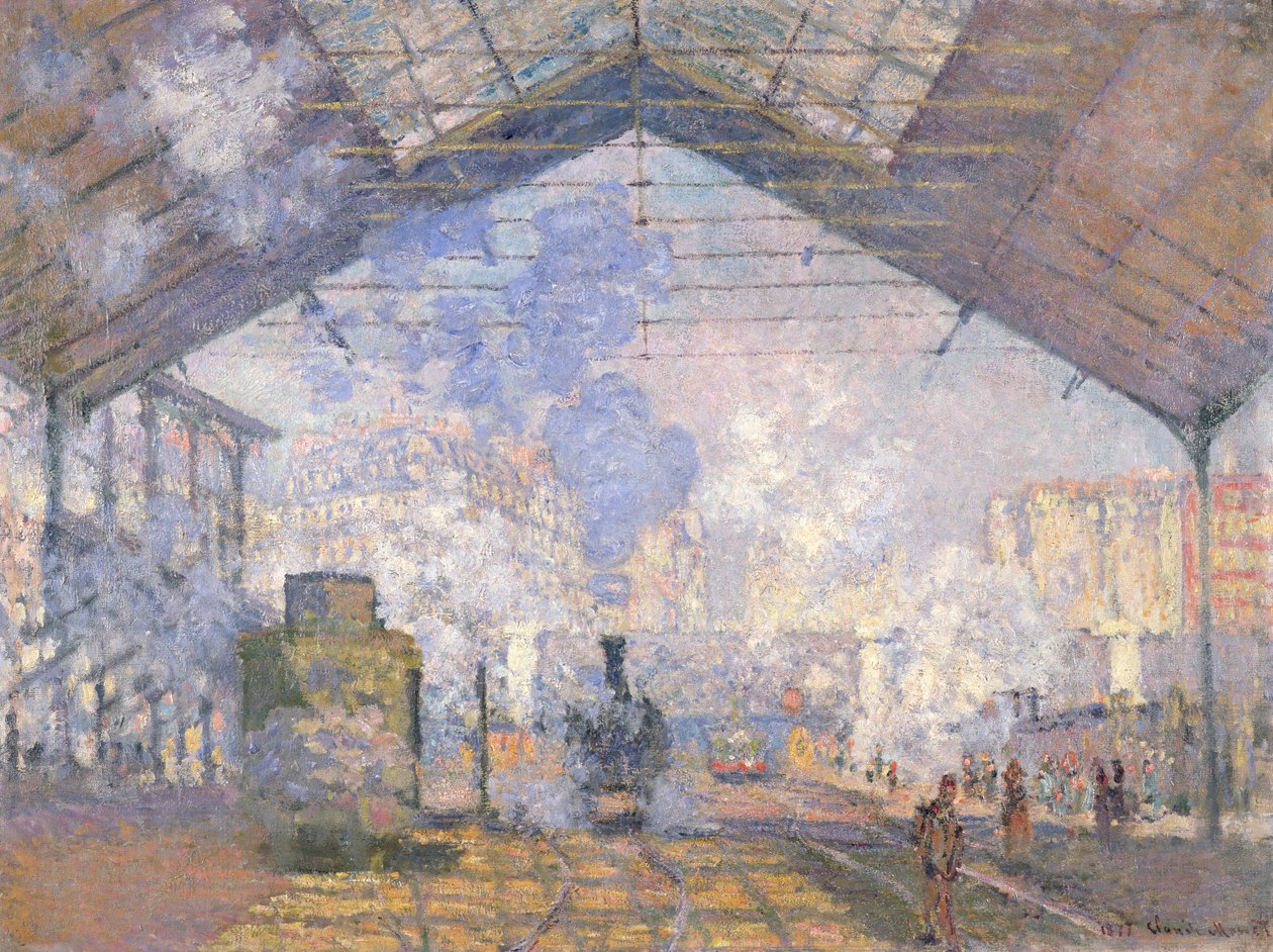Gare St. Lazare, 1877 autorstwa Claude Monet