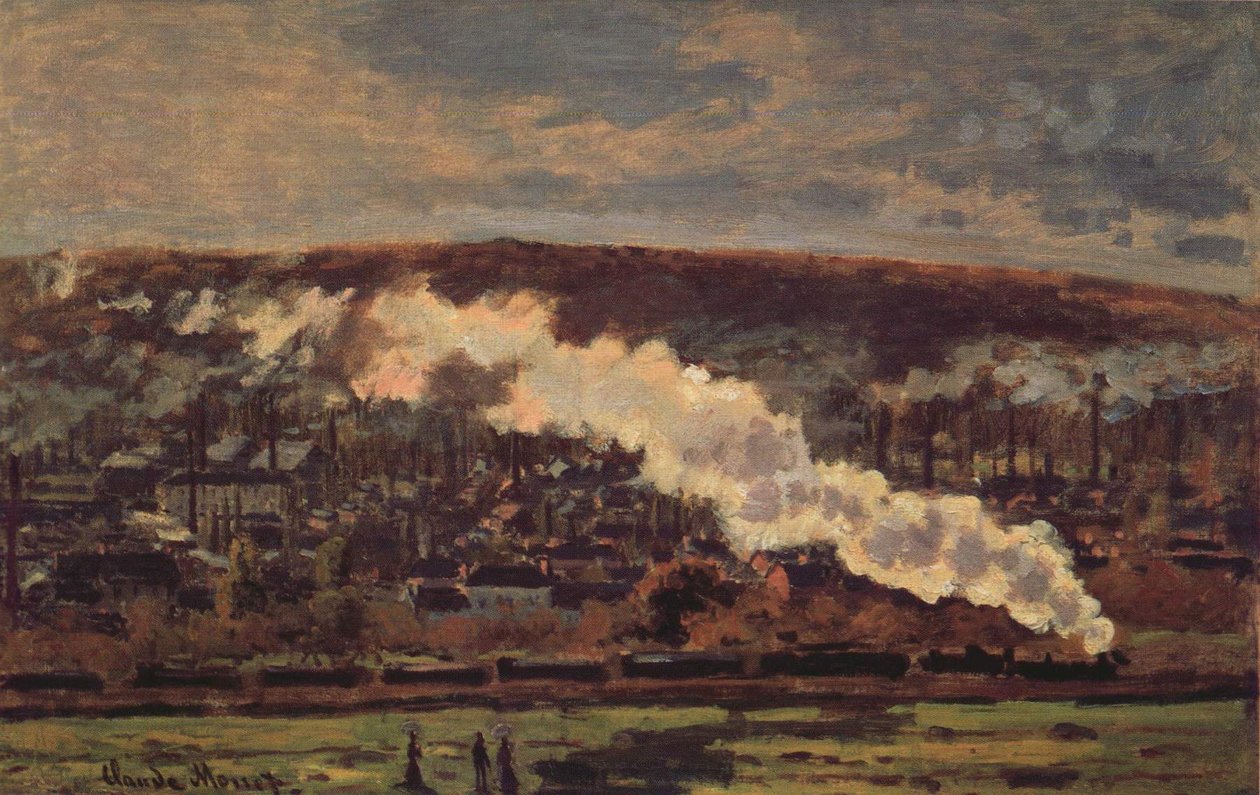 Pociąg towarów autorstwa Claude Monet
