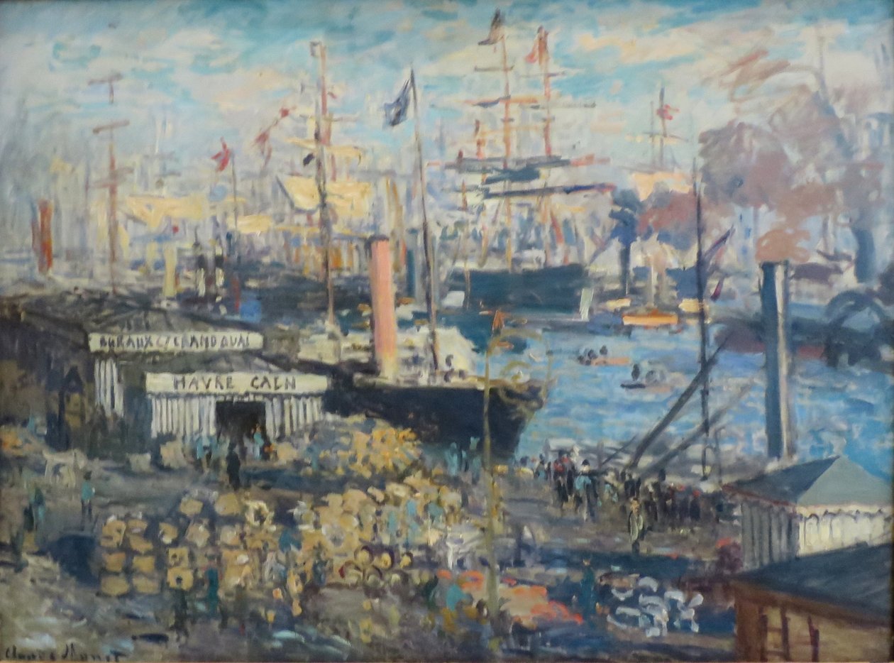 Wielkie nabrzeże w Hawrze autorstwa Claude Monet