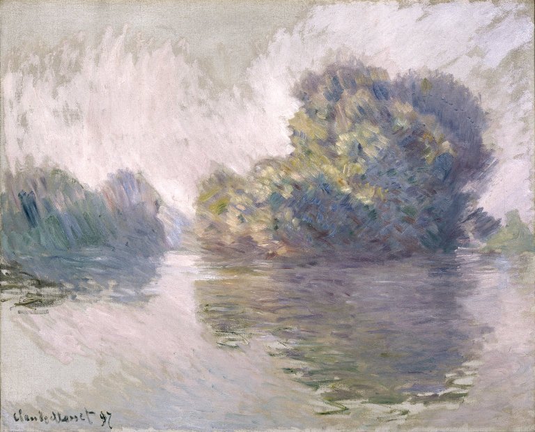 Wysepki w Port-Villez (Les Iles à Port-Villez) autorstwa Claude Monet