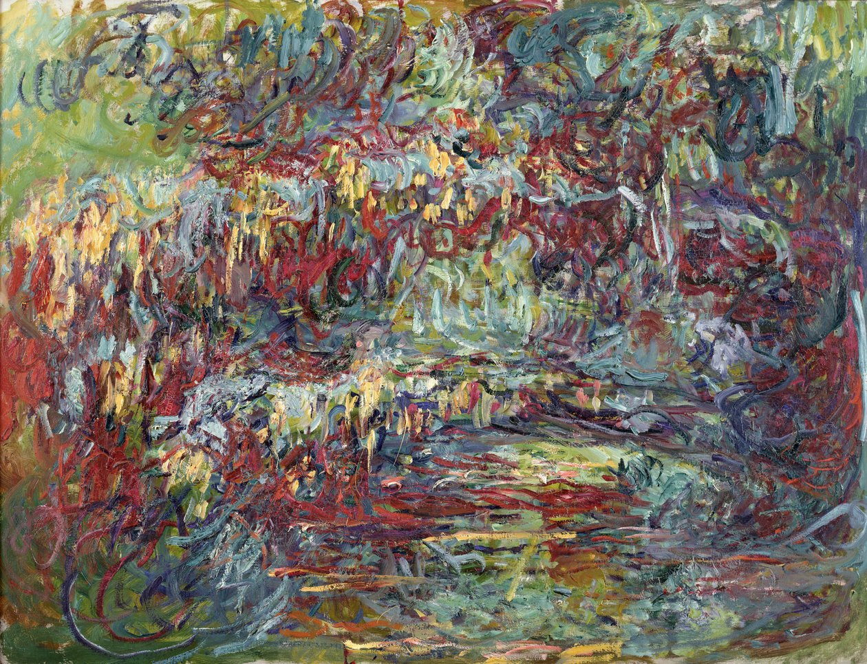 Most Japoński w Giverny, 1918-24 autorstwa Claude Monet