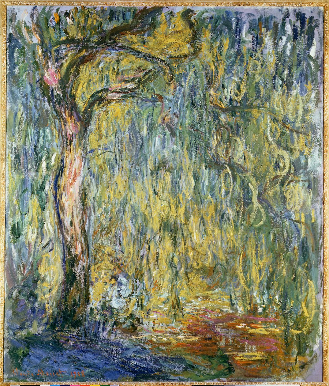 Duża wierzba w Giverny, 1918 autorstwa Claude Monet