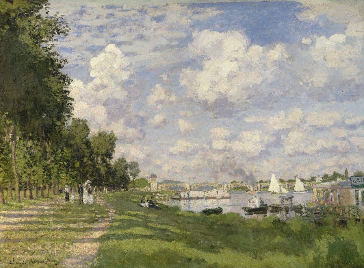 Przystań w Argenteuil, 1872 r. autorstwa Claude Monet