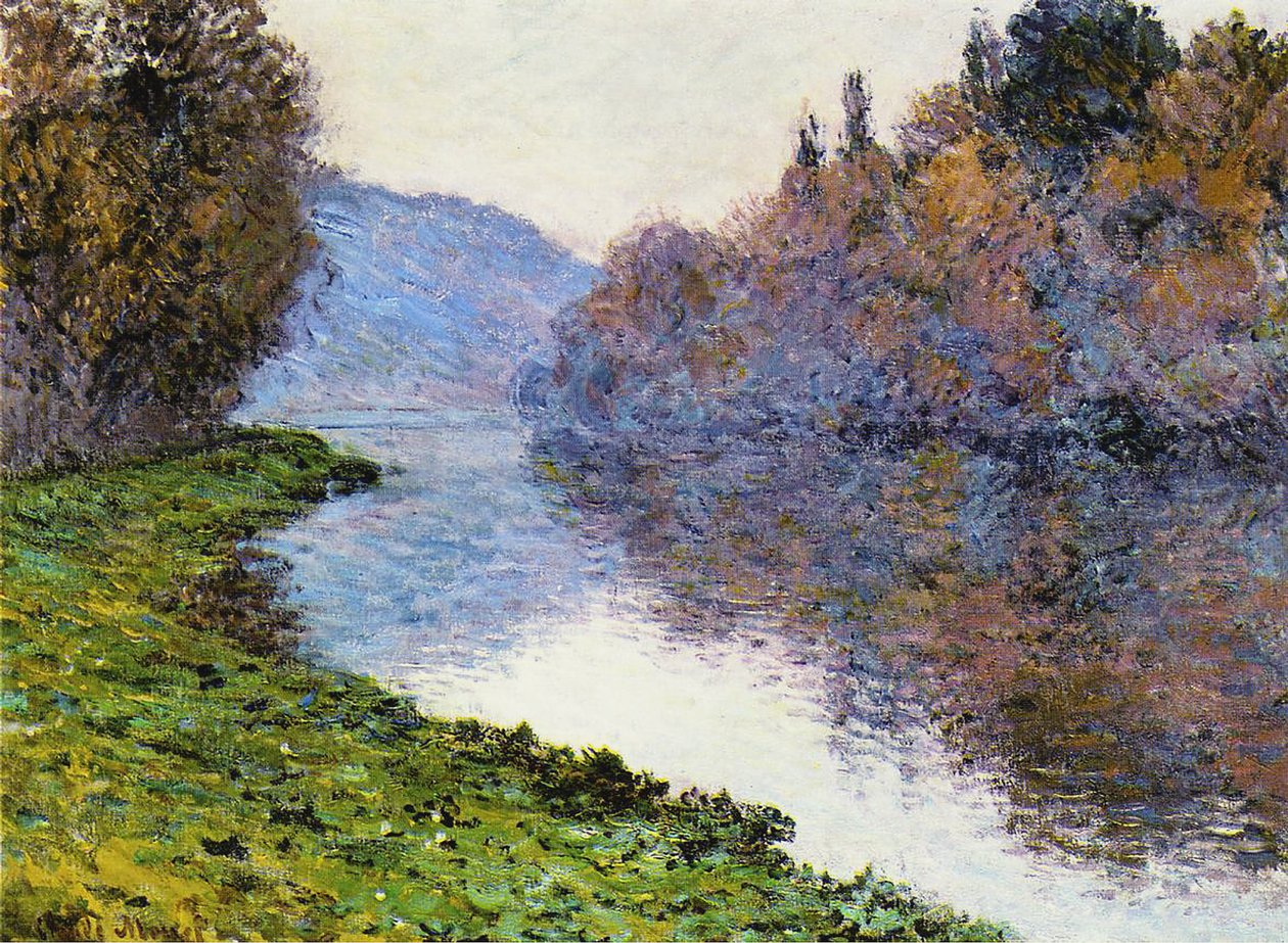 Sekwana w Jenfosse, 1884 autorstwa Claude Monet