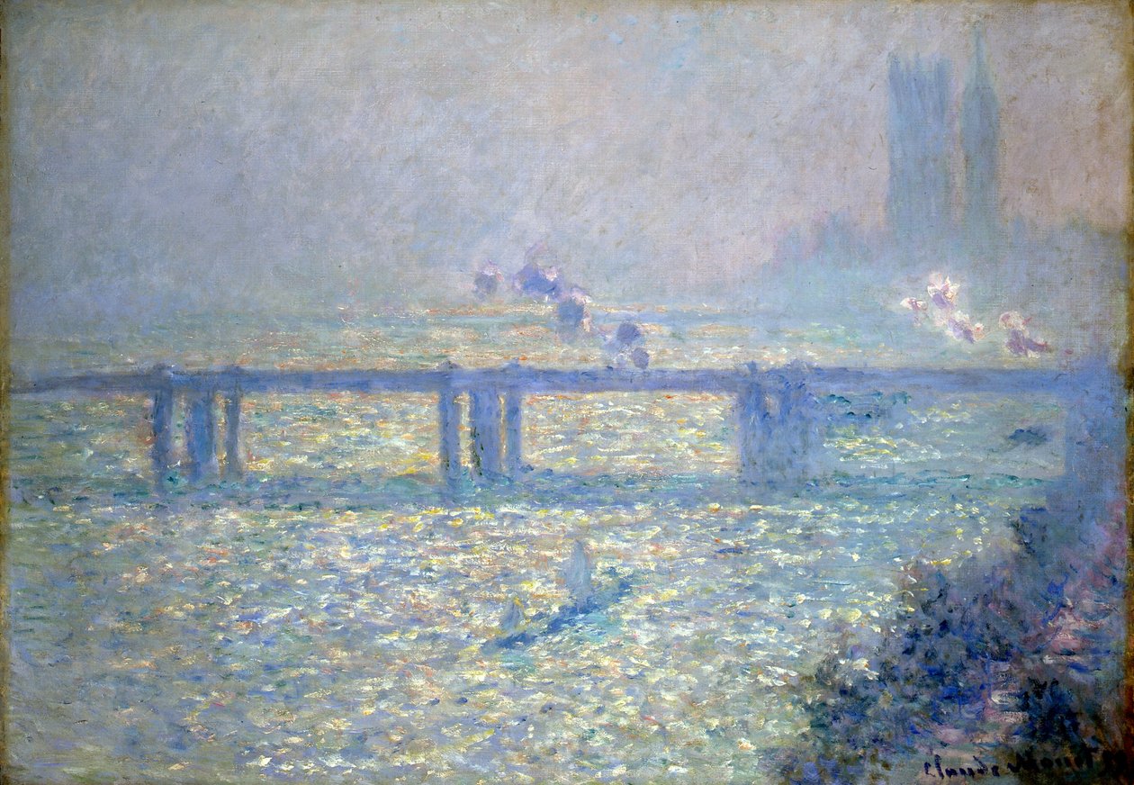 Tamiza przy moście Charing Cross, Londyn, 1899 r. autorstwa Claude Monet